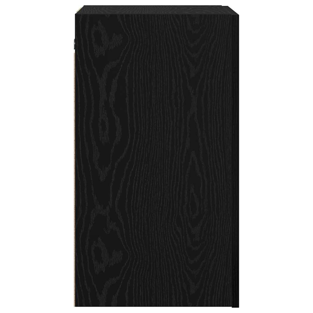 vidaXL Τηλεοπτική Κάβα Τοίχου Επιτοίχιο Μαύρη Οξυά 30,5 x 30 x 60 εκ.