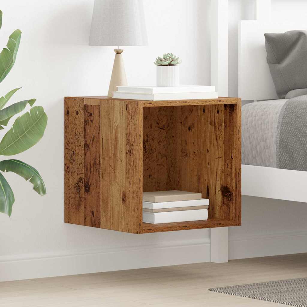 vidaXL Ντουλάπα Τοίχου Παλιό ξύλο 37 x 37 x 37 εκ Επεξεργασμένο ξύλο