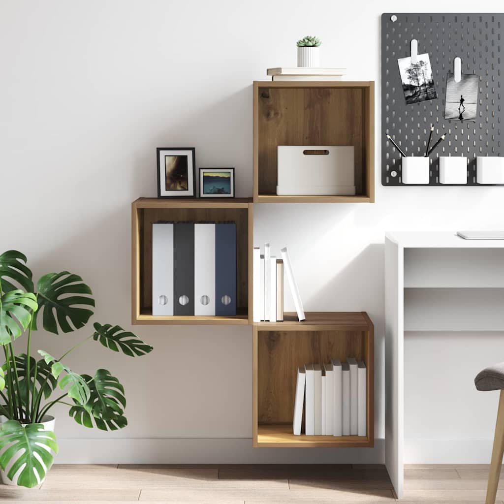 vidaXL Ντουλάπα Τοίχου Artisan Oak 37 x 37 x 37 εκ Επεξεργασμένο ξύλο