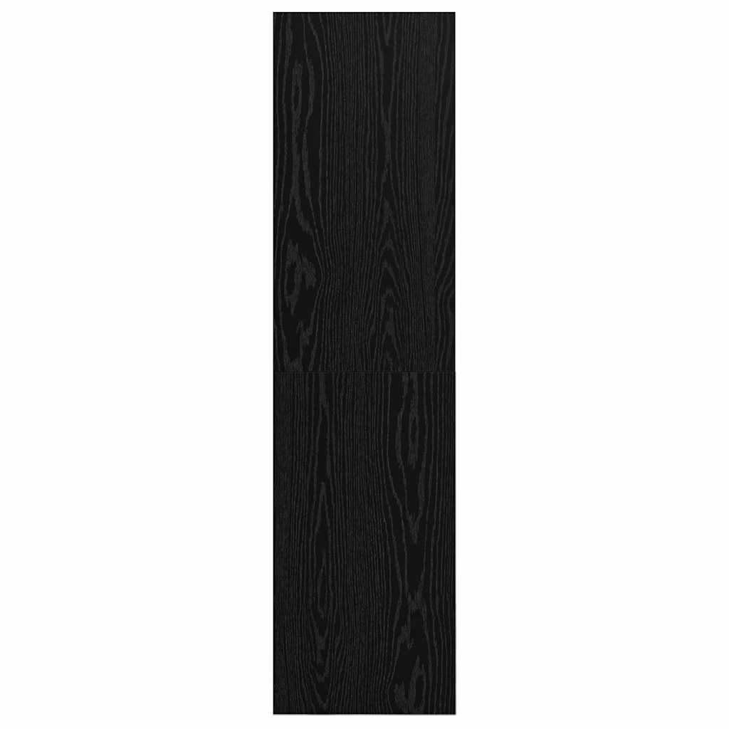 vidaXL Σετ επίπλου τηλεόρασης Επιτοίχιο Μαύρη Οξυά 37 x 37 x 142,5 εκ