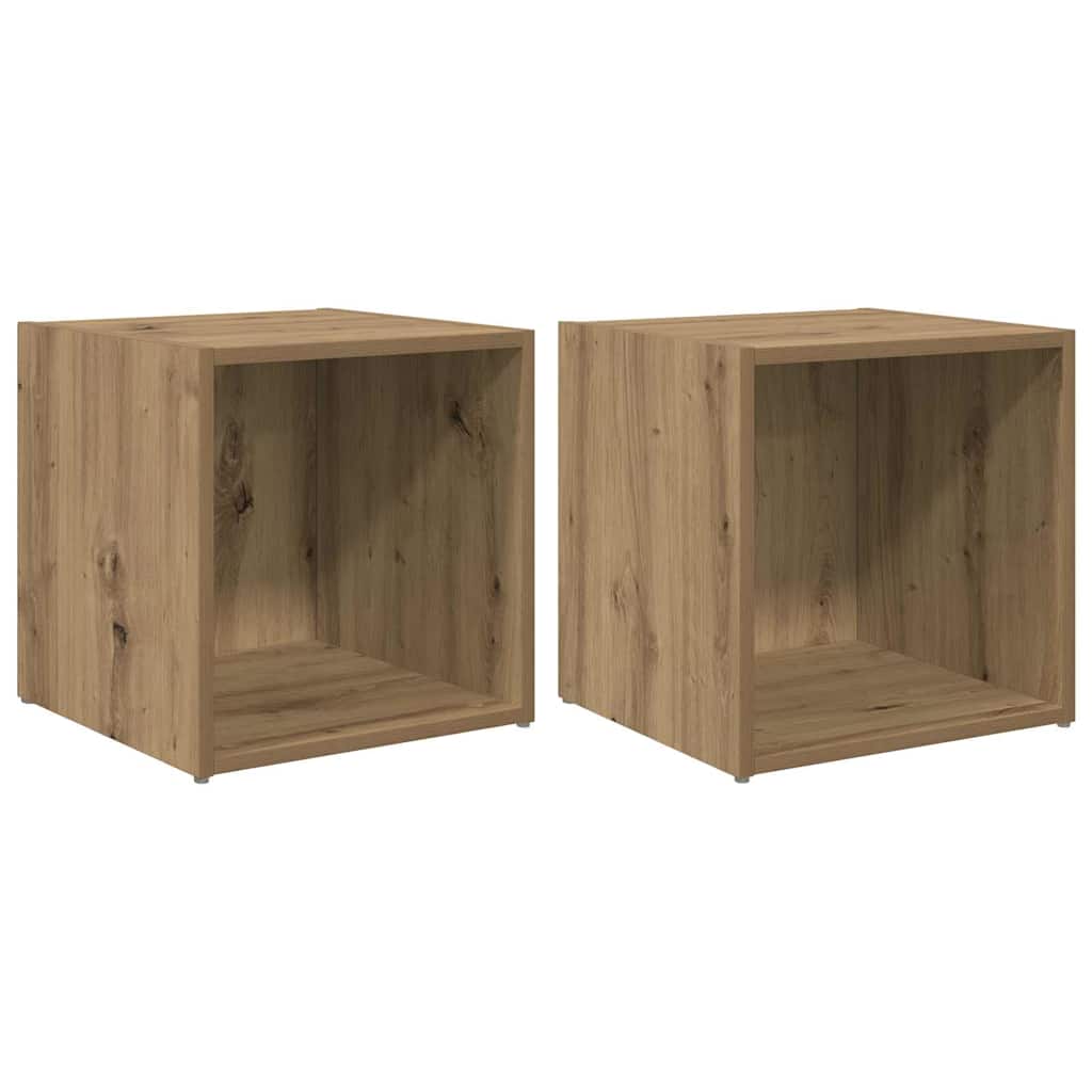 vidaXL Σετ επίπλου τηλεόρασης 2 pcs Artisan Oak 37 x 35 x 37,5 εκ