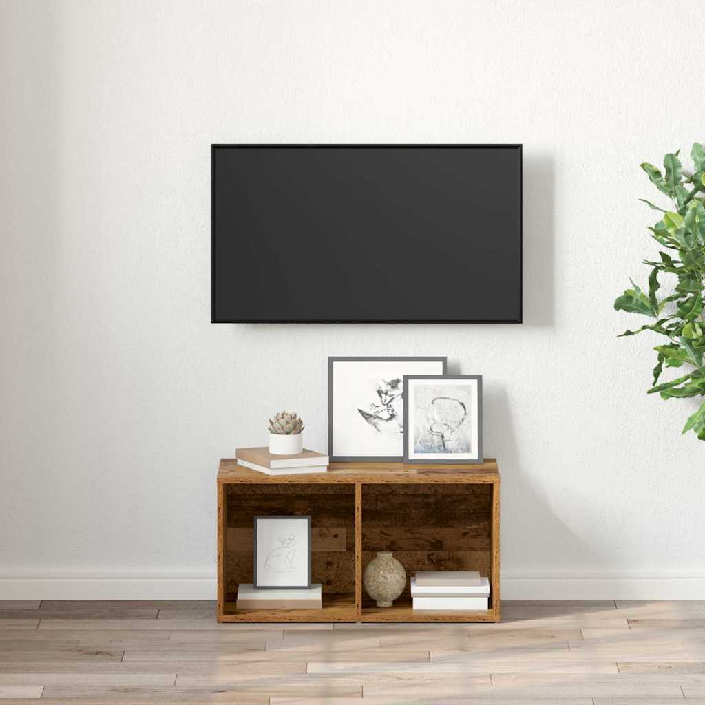 vidaXL Σετ επίπλου τηλεόρασης Καφέ 72 x 35 x 37 εκ Επεξεργασμένο ξύλο
