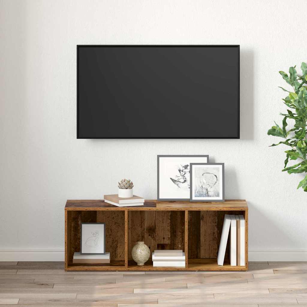 vidaXL Σετ επίπλου τηλεόρασης Καφέ 72 x 35 x 37 εκ Επεξεργασμένο ξύλο