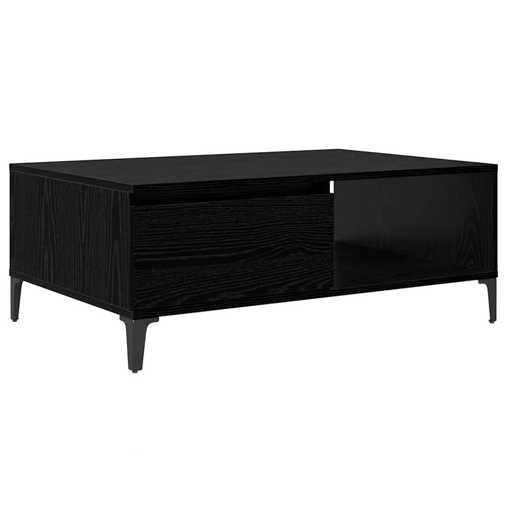 vidaXL Τραπεζάκι σαλονιού Μαύρη δρυς 90 x 60 x 35 cm