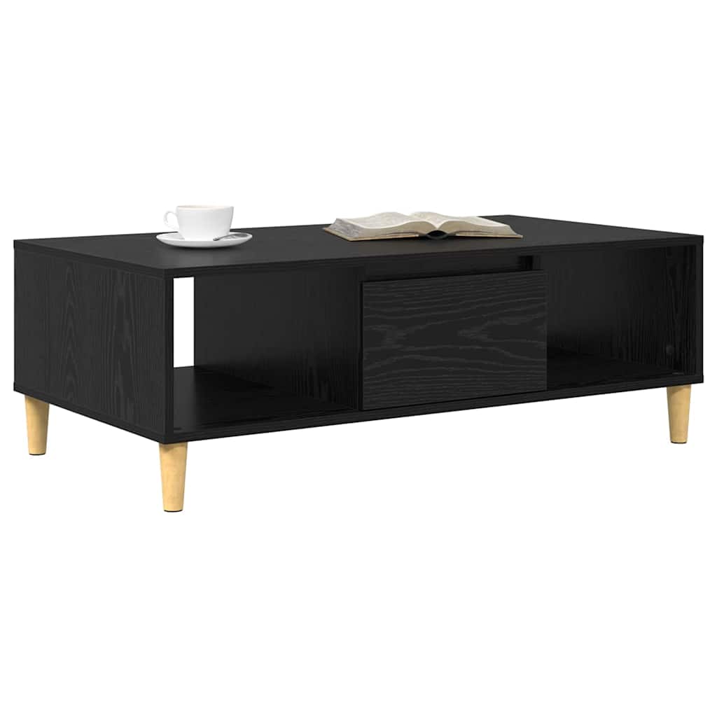 vidaXL Τραπεζάκι σαλονιού Μαύρη δρυς 103.5 x 60 x 35 εκ