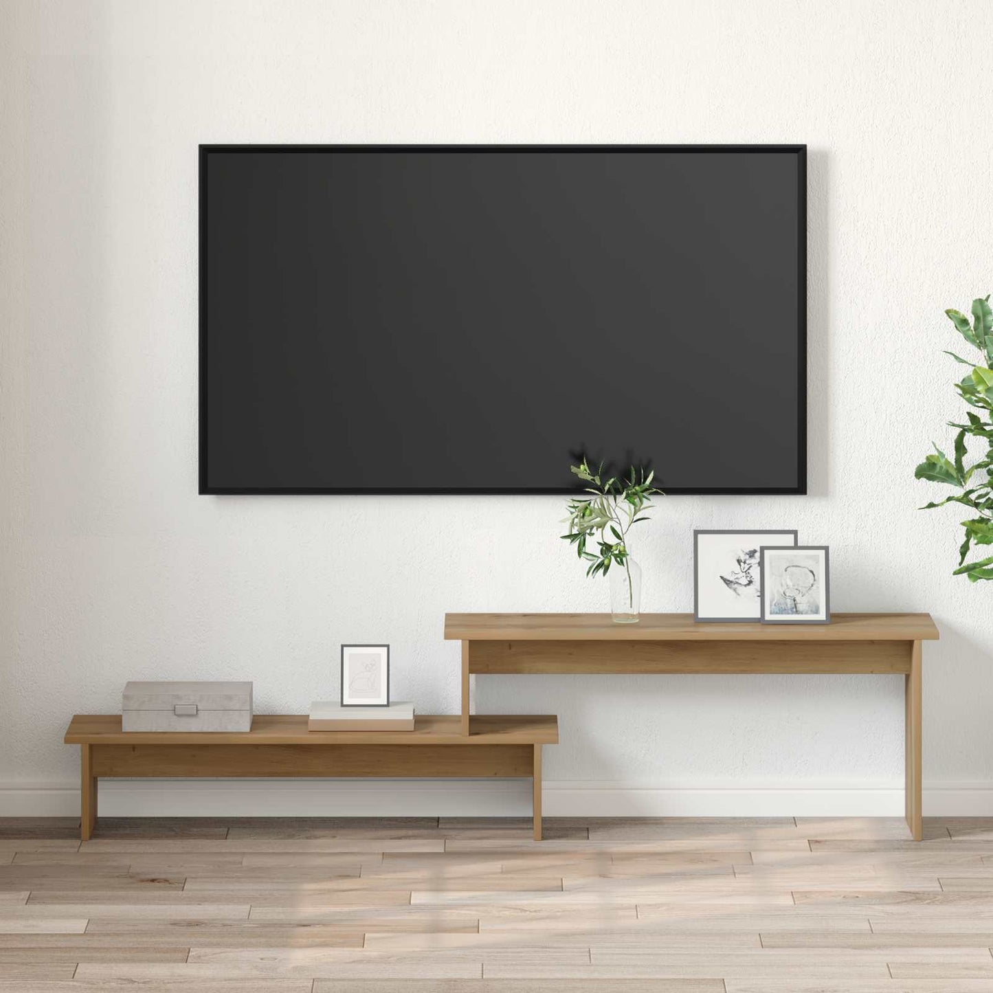vidaXL Σετ επίπλου τηλεόρασης Επιτοίχιο Artisan Oak 180 x 30 x 43 εκ.