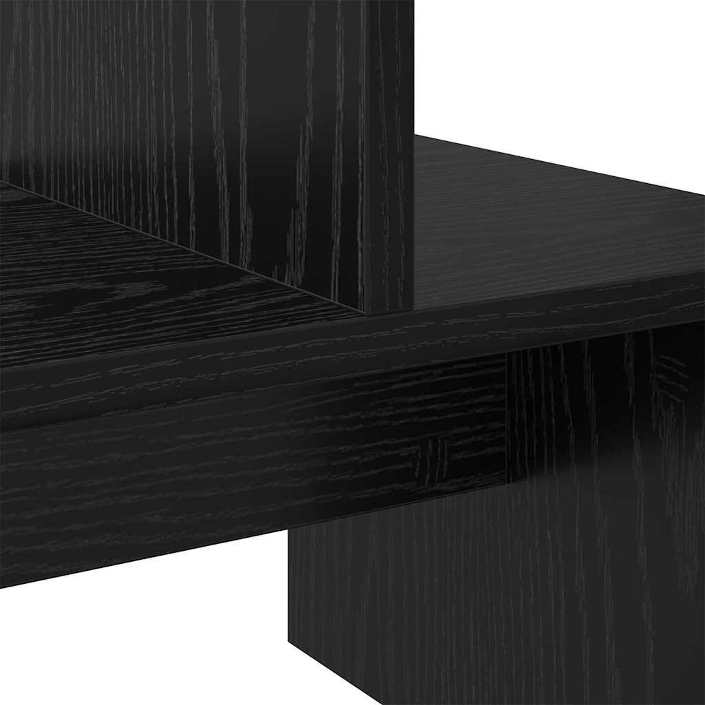 vidaXL Σετ επίπλου τηλεόρασης Επιτοίχιο Μαύρη Οξυά 180 x 30 x 43 εκ.