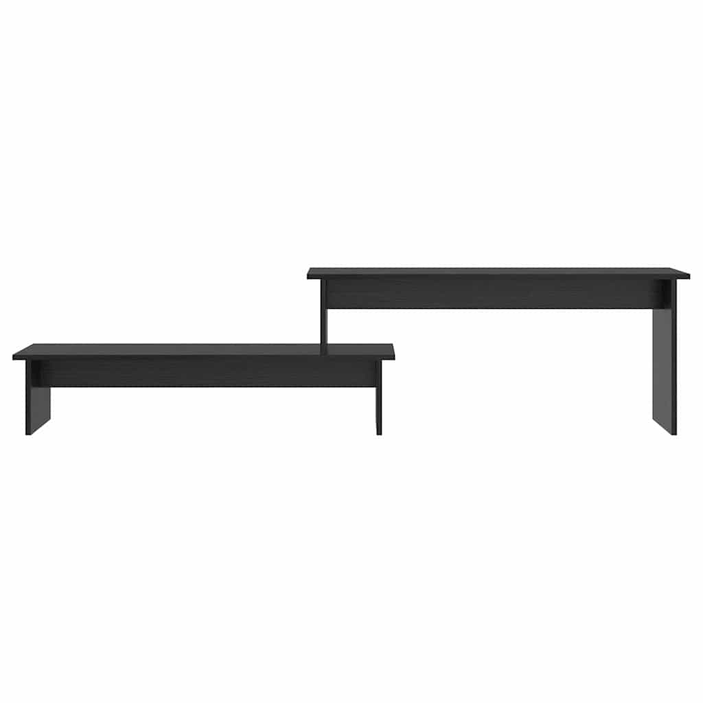 vidaXL Σετ επίπλου τηλεόρασης Επιτοίχιο Μαύρη Οξυά 180 x 30 x 43 εκ.