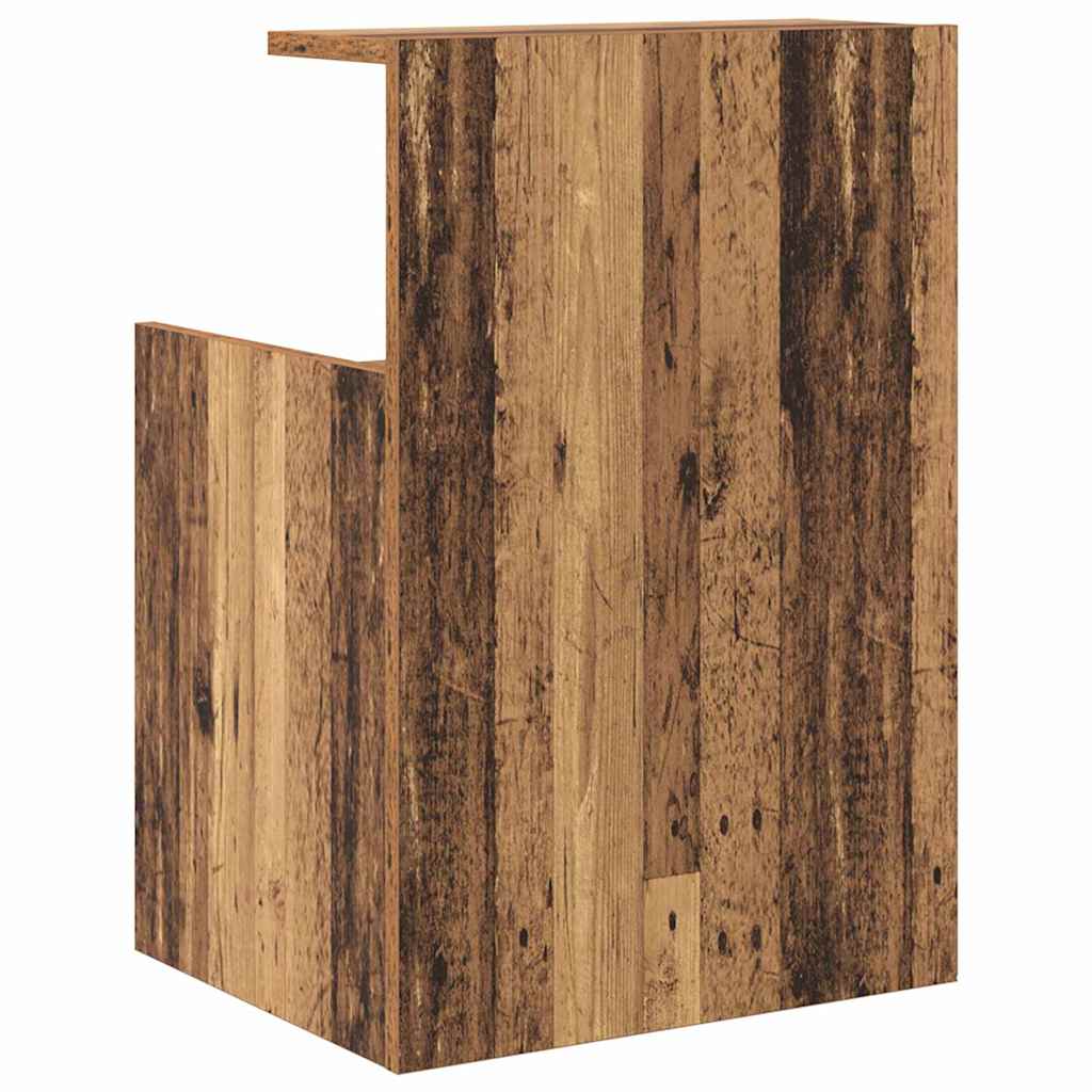 vidaXL Κομοδίνο 2 pcs Παλιό ξύλο 40 x 35 x 60 εκ. Επεξεργασμένο ξύλο