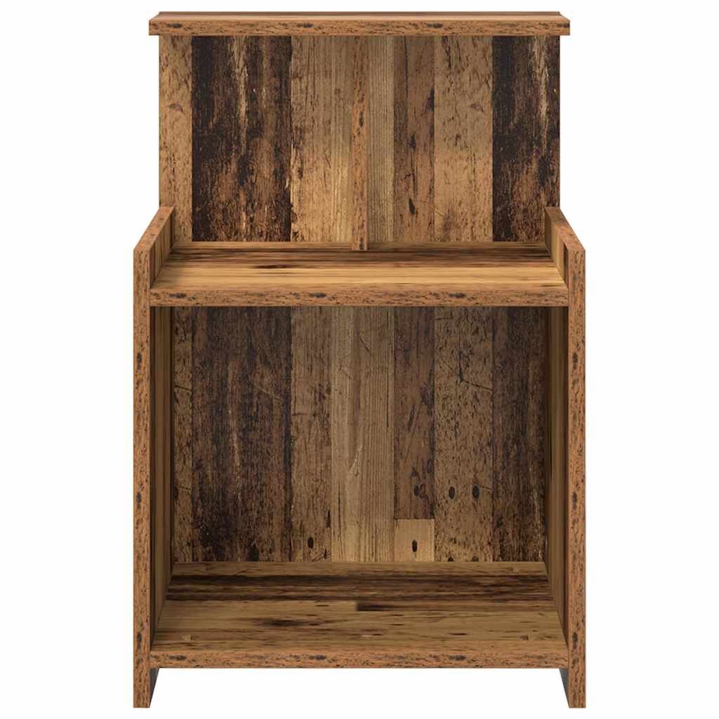 vidaXL Κομοδίνο 2 pcs Παλιό ξύλο 40 x 35 x 60 εκ. Επεξεργασμένο ξύλο