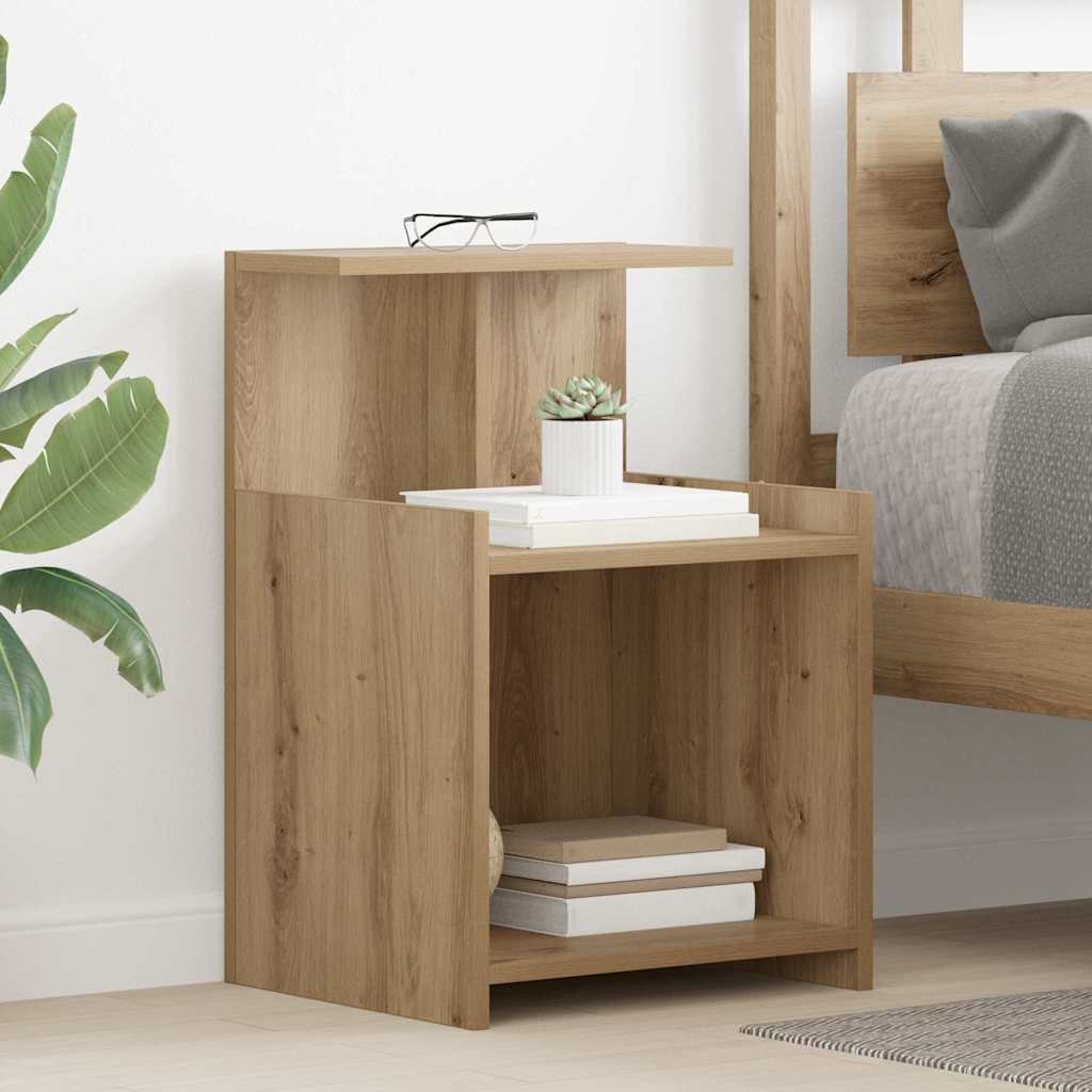 vidaXL Κομοδίνο 2 pcs Artisan Oak 40 x 35 x 60 εκ. Επεξεργασμένο ξύλο
