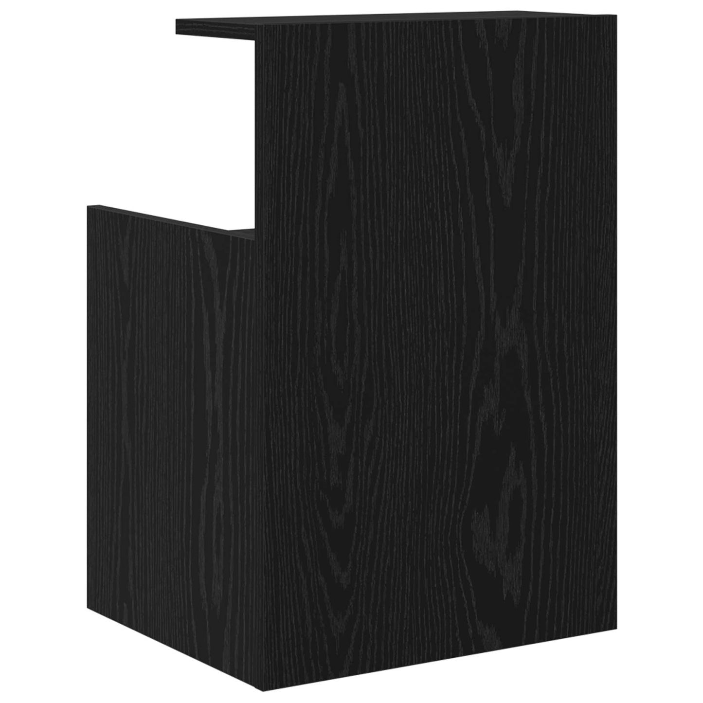 vidaXL Κομοδίνο Μαύρη Οξυά 40 x 35 x 60 εκ. Επεξεργασμένο ξύλο