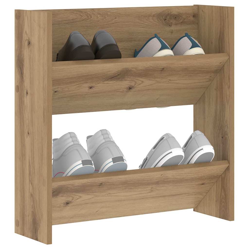 vidaXL Ντουλάπα Παπουτσιών με ράφι Artisan Oak 60 x 18 x 60 εκ
