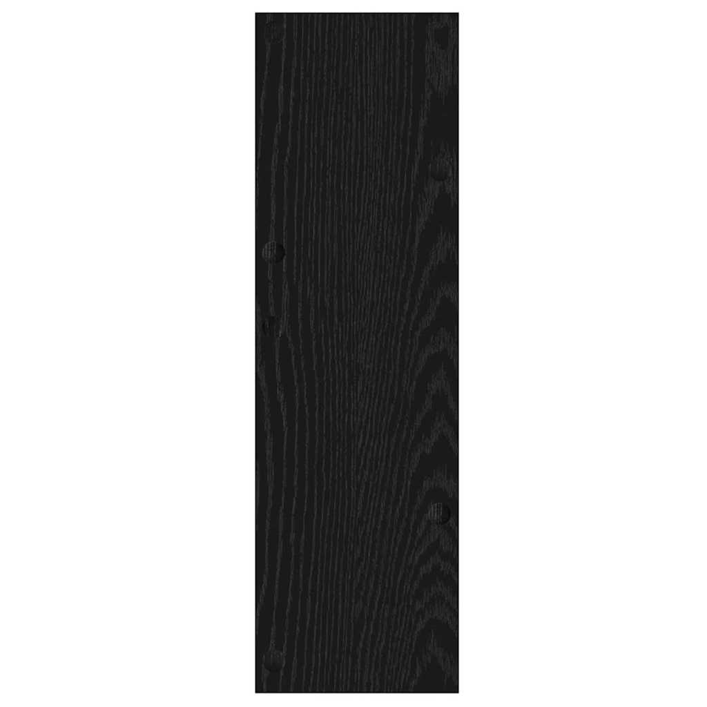 vidaXL Ντουλάπες παπουτσιών τοίχου Άλλο Μαύρη δρυς Επεξεργασμένο ξύλο