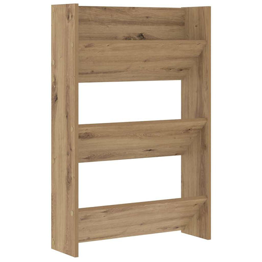vidaXL Ντουλάπα Παπουτσιών με ράφι Artisan Oak 60 x 18 x 90 εκ