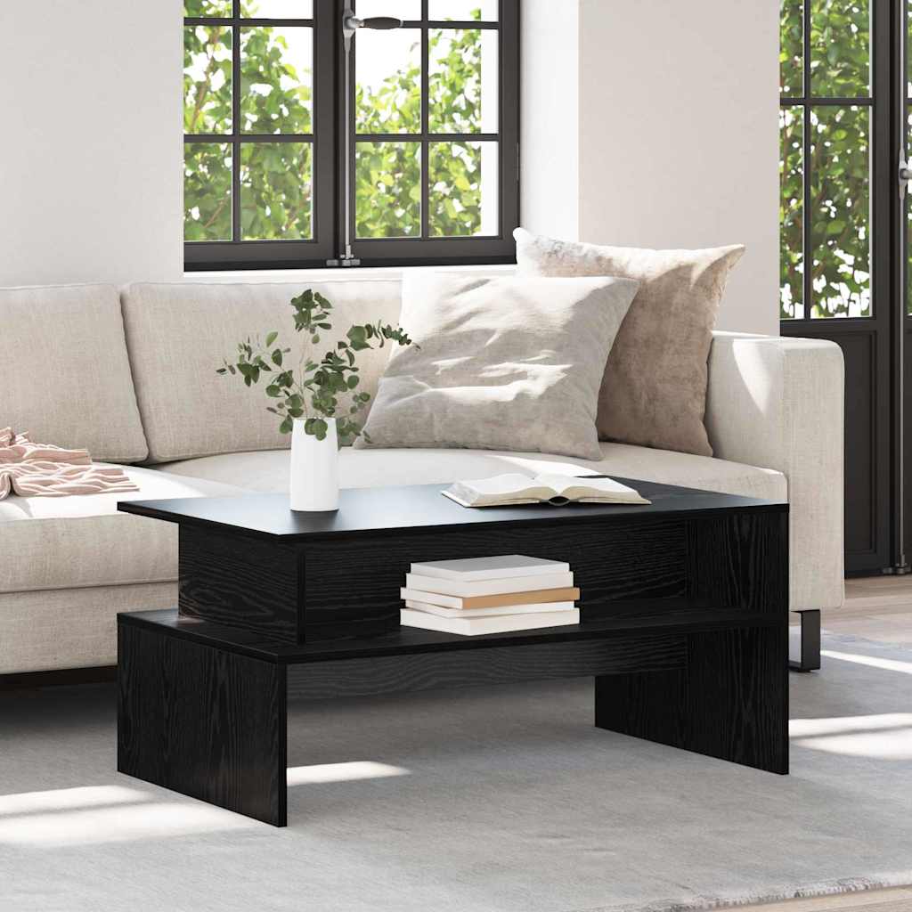 vidaXL Τραπεζάκι σαλονιού Μαύρη δρυς 90 x 55 x 42.5 εκ