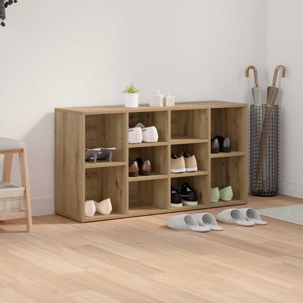 vidaXL Πάγκος για παπούτσια με ράφι artisan δρυς 103 x 30 x 54.5 εκ