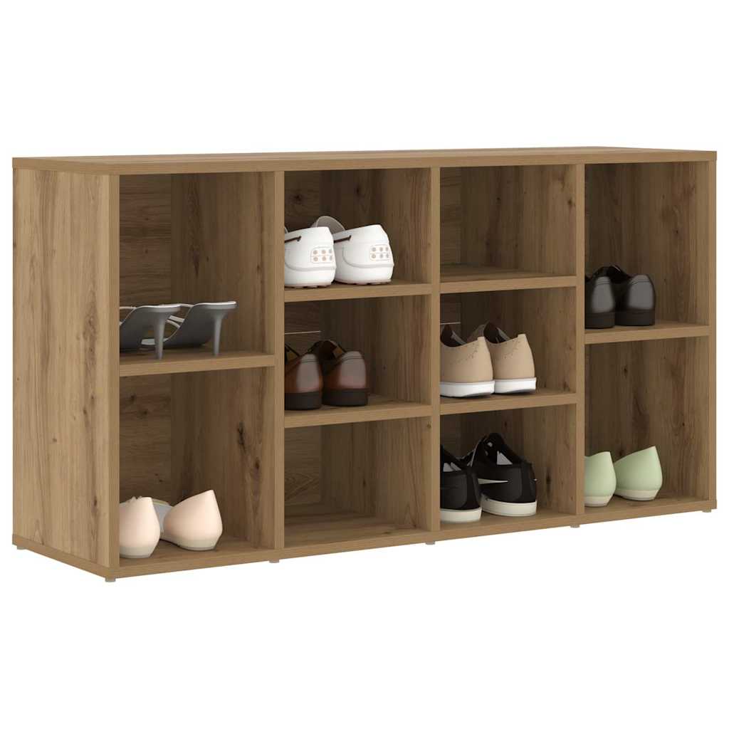 vidaXL Πάγκος για παπούτσια με ράφι artisan δρυς 103 x 30 x 54.5 εκ