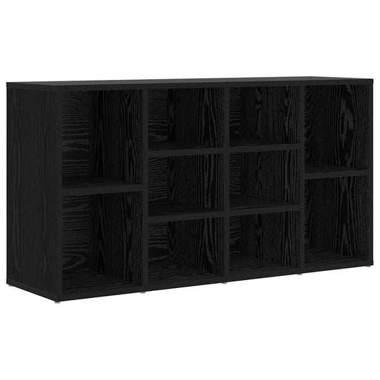 vidaXL Πάγκος για παπούτσια με ράφι Μαύρη δρυς 103 x 30 x 54.5 εκ