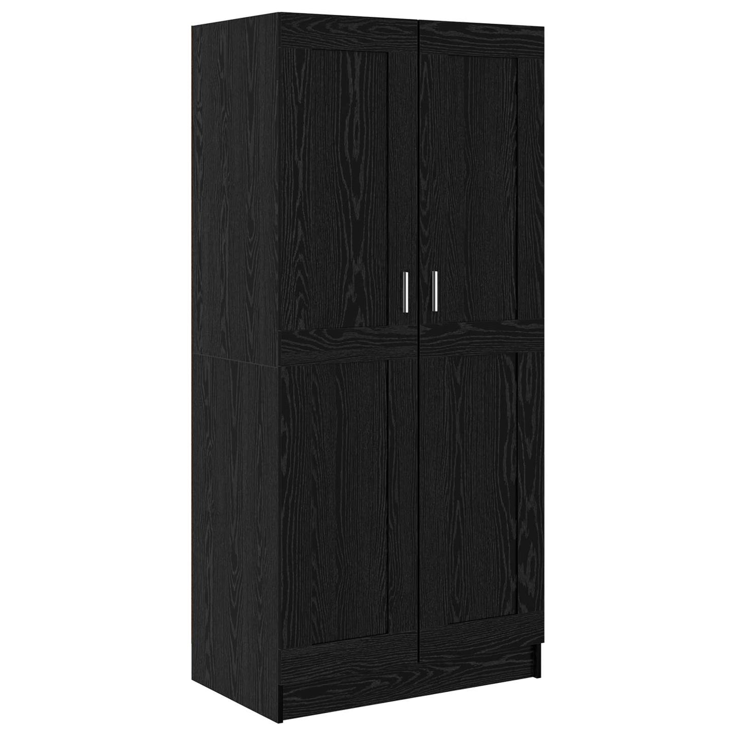 vidaXL Ντουλάπι Μαύρη Οξυά 82,5 x 51,5 x 180 εκ. Επεξεργασμένο Ξύλο
