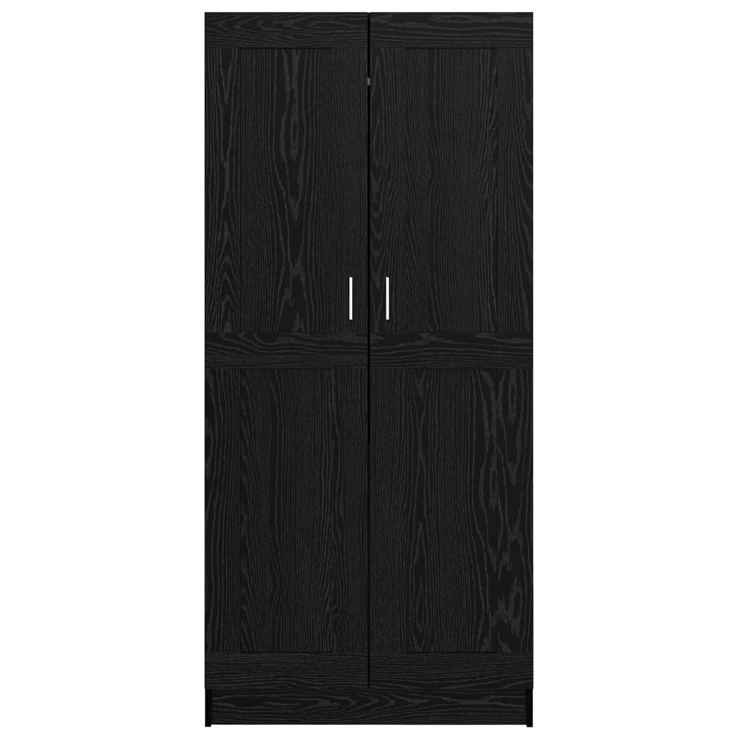 vidaXL Ντουλάπι Μαύρη Οξυά 82,5 x 51,5 x 180 εκ. Επεξεργασμένο Ξύλο