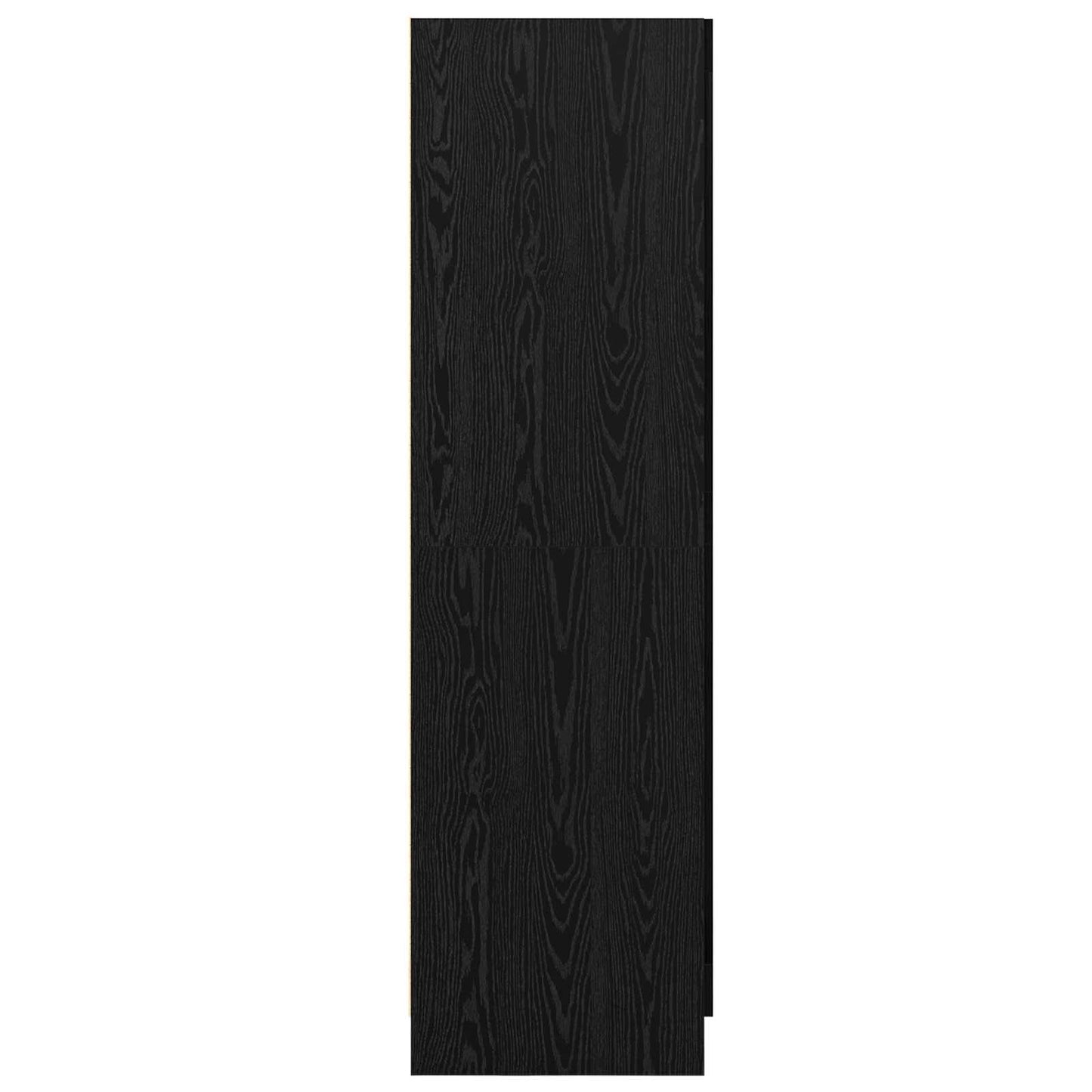 vidaXL Ντουλάπι Μαύρη Οξυά 82,5 x 51,5 x 180 εκ. Επεξεργασμένο Ξύλο