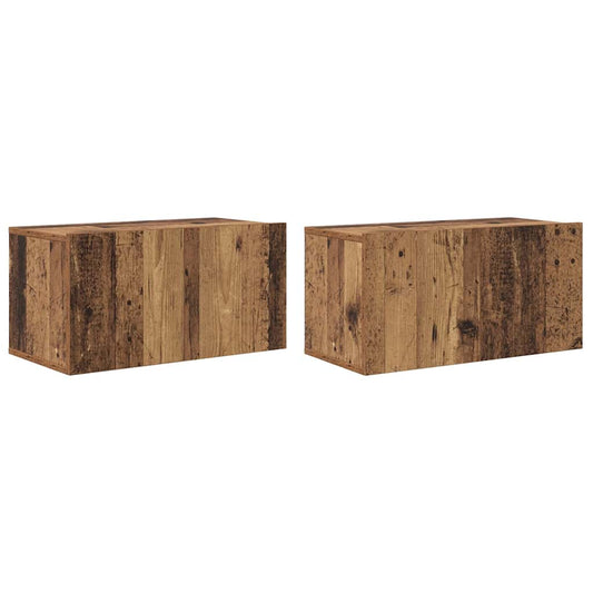 vidaXL Σετ επίπλου τηλεόρασης 2 pcs Πολύχρωμο 60 x 30 x 30 cm