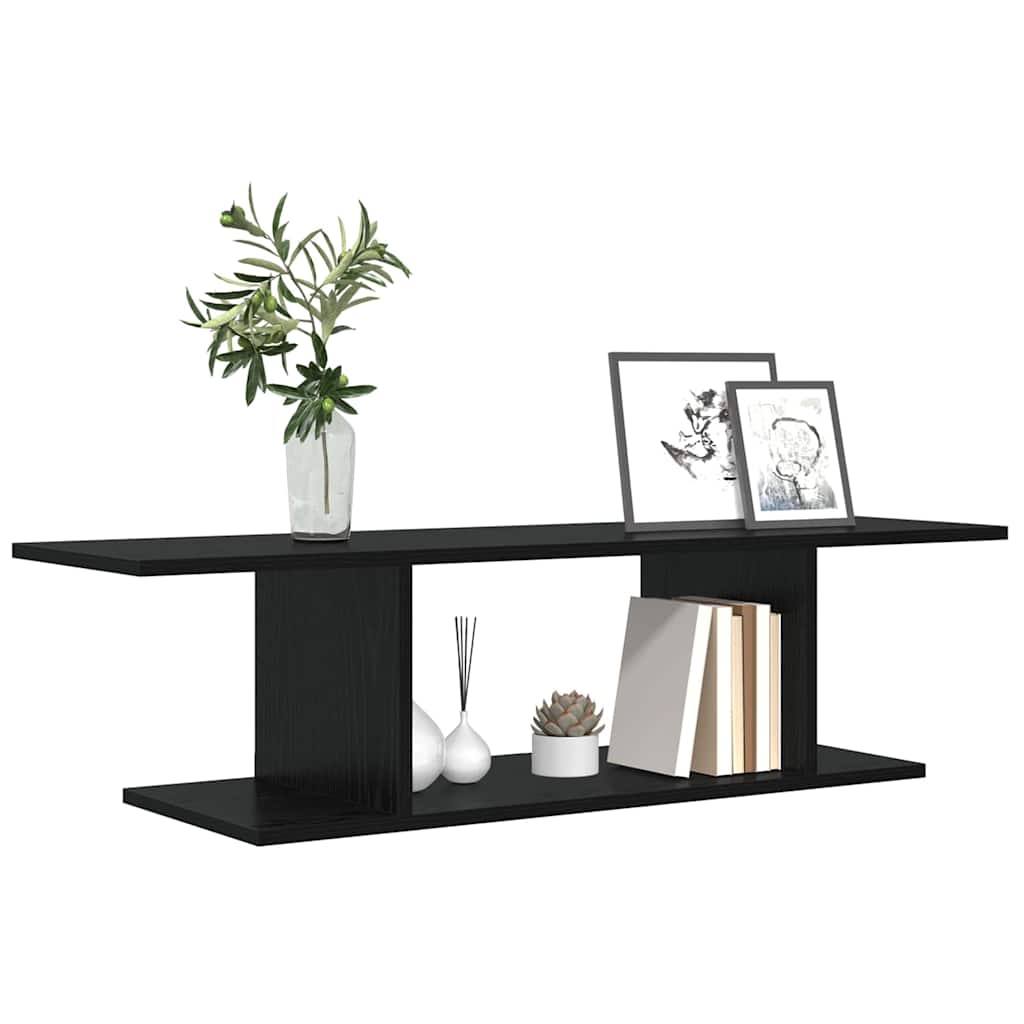 vidaXL Σετ επίπλου τηλεόρασης Επιτοίχιο Μαύρο 103 x 30 x 26,5 εκ