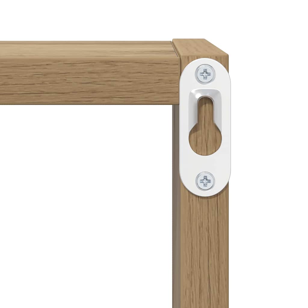 vidaXL Ράφια Τοίχου με ράφι Επιτοίχιο Artisan Oak Επεξεργασμένο ξύλο
