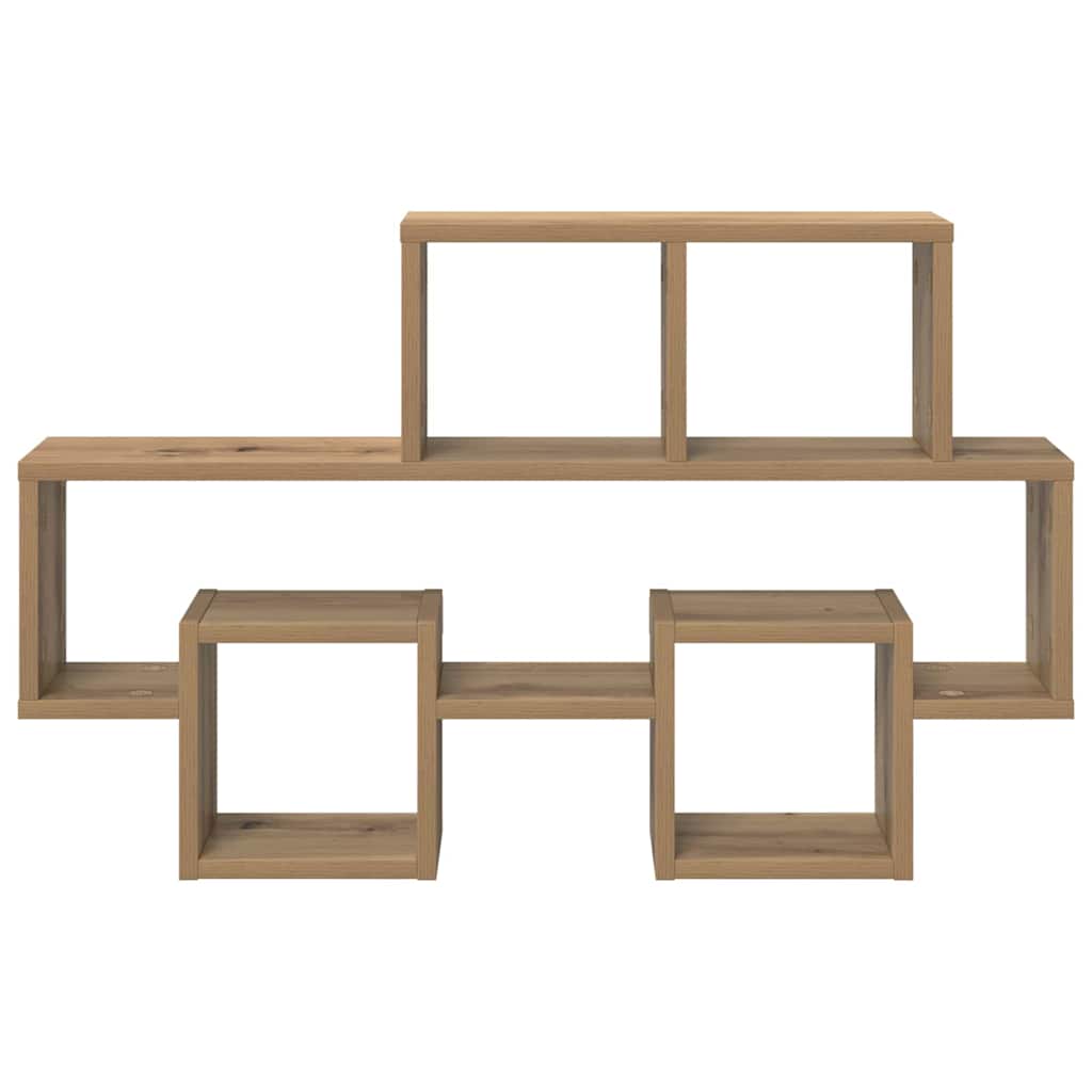 vidaXL Ράφι Τοίχου artisan δρυς 82 x 15 x 51 εκ Επεξεργασμένο ξύλο