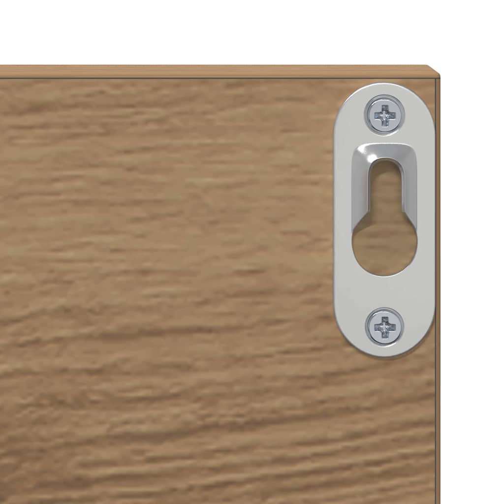 vidaXL Ράφι Τοίχου με ράφι 2 pcs Artisan Oak 80 x 11,5 x 18 εκ