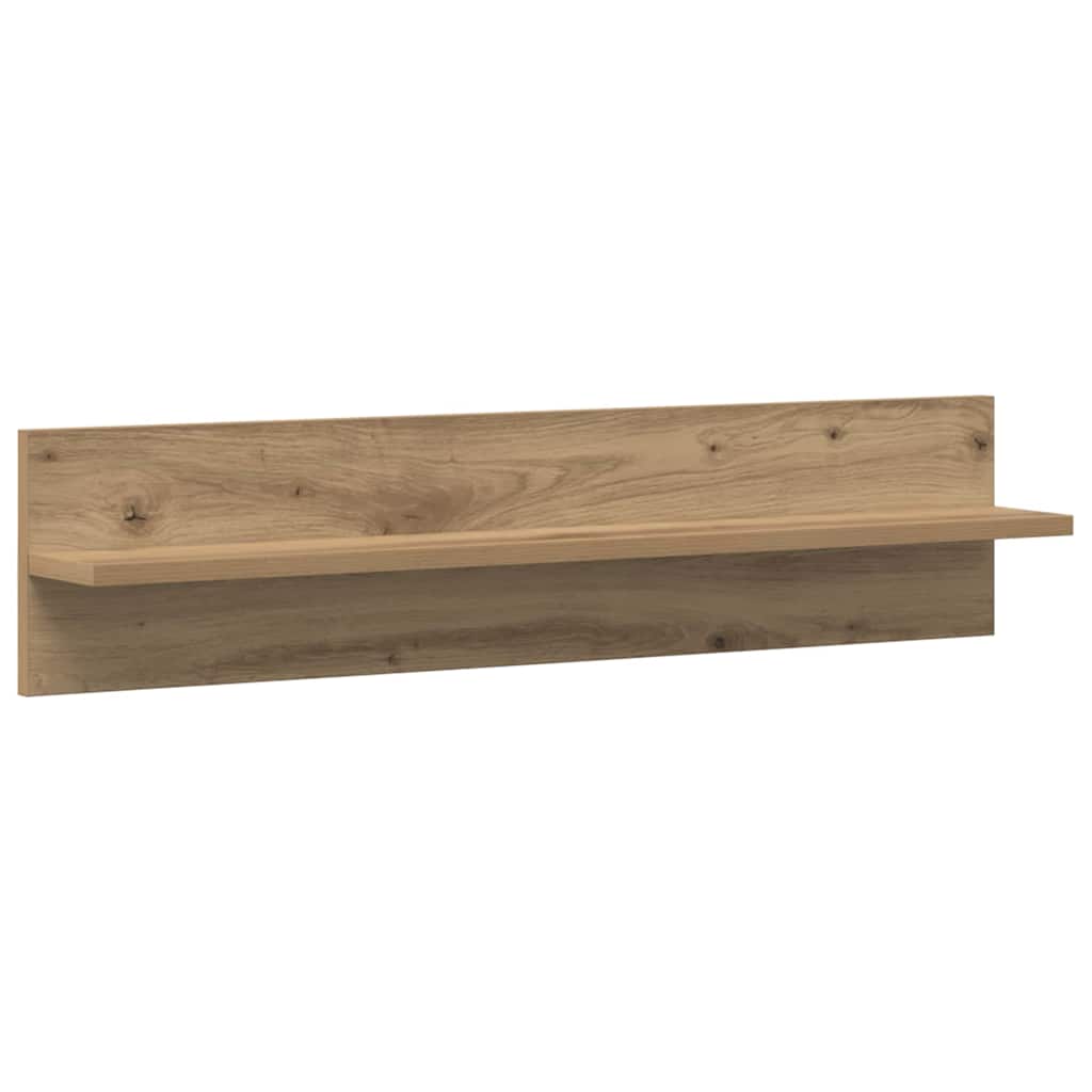 vidaXL Ράφι Τοίχου με ράφι 2 pcs Artisan Oak 80 x 11,5 x 18 εκ
