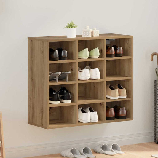 vidaXL Ντουλάπα Παπουτσιών με ράφι Artisan Oak 77,5 x 30 x 67 εκ.