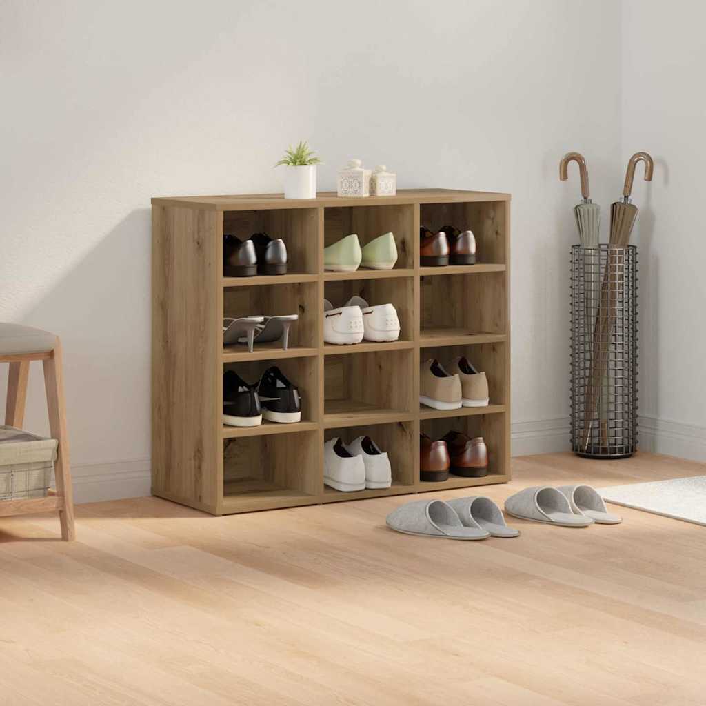 vidaXL Ντουλάπα Παπουτσιών με ράφι Artisan Oak 77,5 x 30 x 67 εκ.