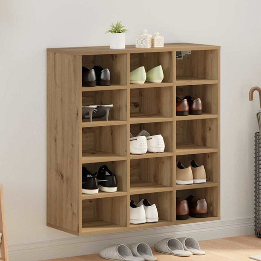 vidaXL Ντουλάπα Παπουτσιών με ράφι Artisan Oak 77,5 x 30 x 83,5 εκ.