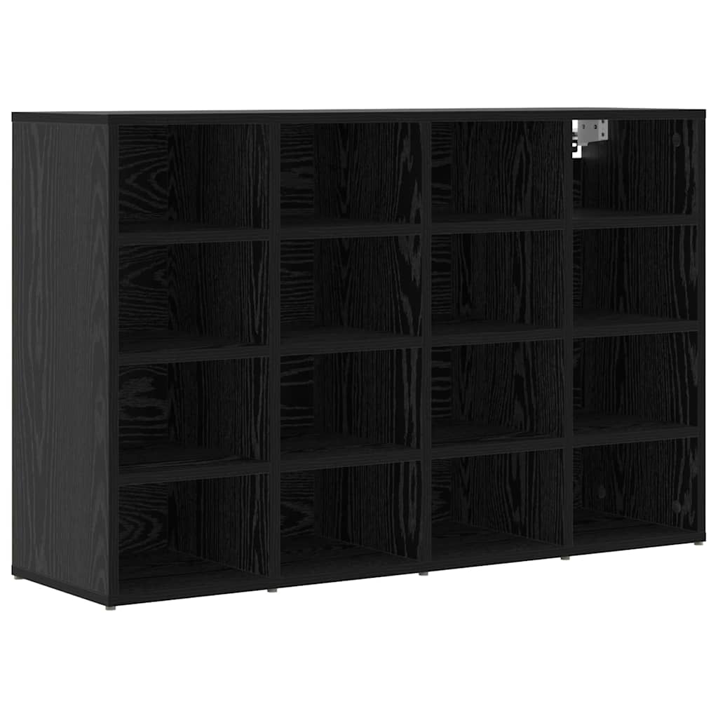 vidaXL Παπουτσοθήκη Μαύρη δρυς 103 x 30 x 67 εκ. Επεξεργασμένο ξύλο