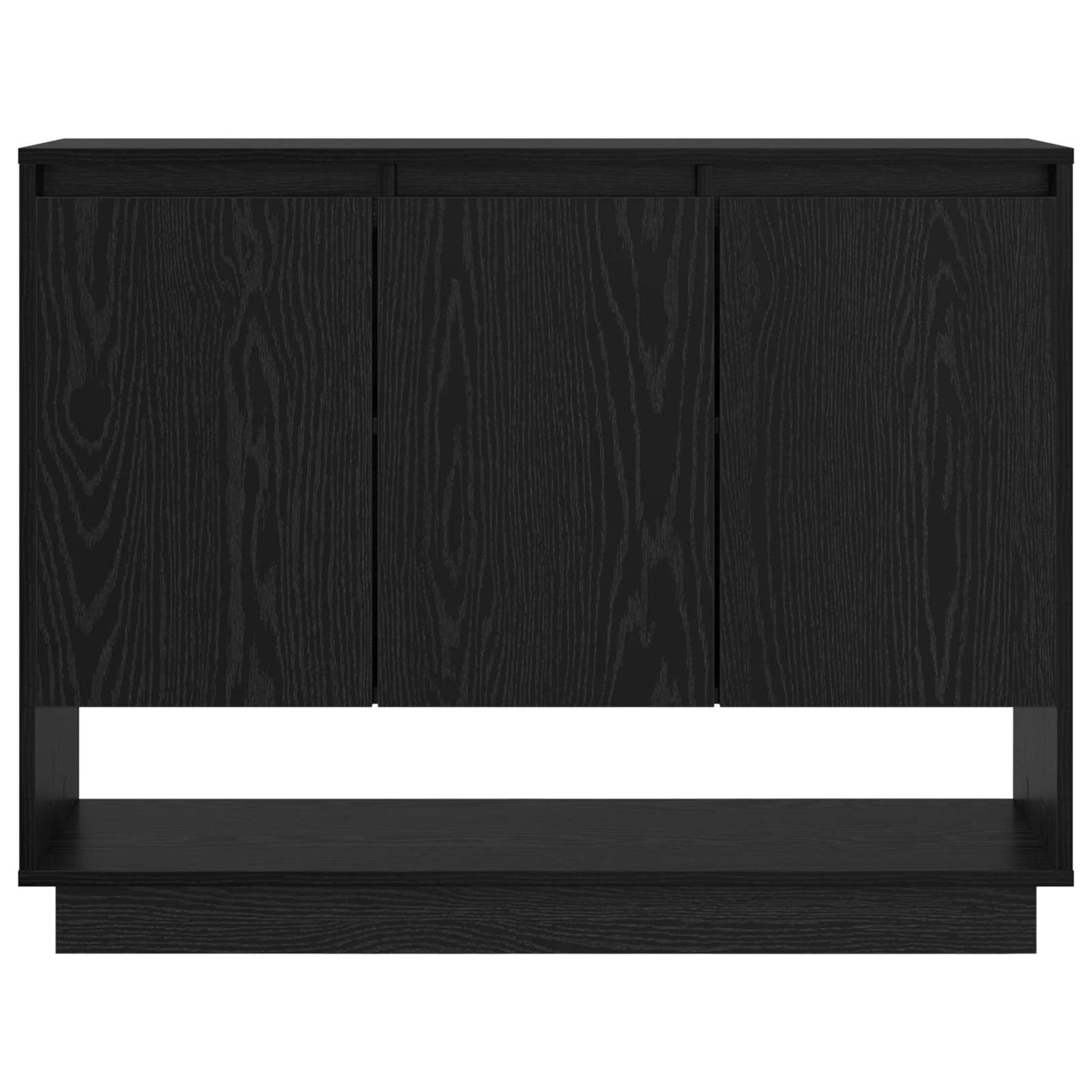 vidaXL Πλαϊνό γραφείο Μαύρη Οξυά 97 x 29 x 75 εκ. Επεξεργασμένο ξύλο