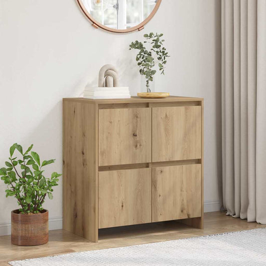 vidaXL Πλαϊνό γραφείο Artisan Oak 70 x 41 x 75 εκ. Επεξεργασμένο ξύλο