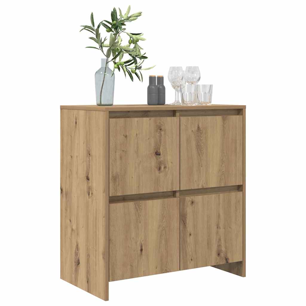 vidaXL Πλαϊνό γραφείο Artisan Oak 70 x 41 x 75 εκ. Επεξεργασμένο ξύλο