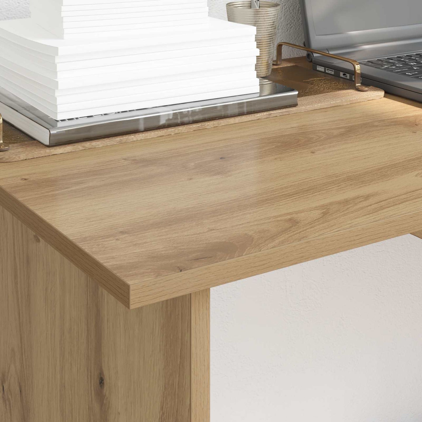vidaXL Γραφείο artisan δρυς 100 x 50 x 76 εκ. Επεξεργασμένο ξύλο