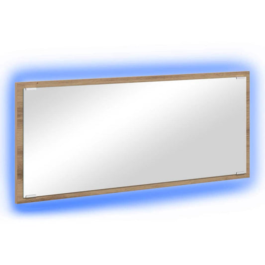 vidaXL Καθρέφτης Artisan Oak 90 x 8,5 x 37 εκ Επεξεργασμένο ξύλο