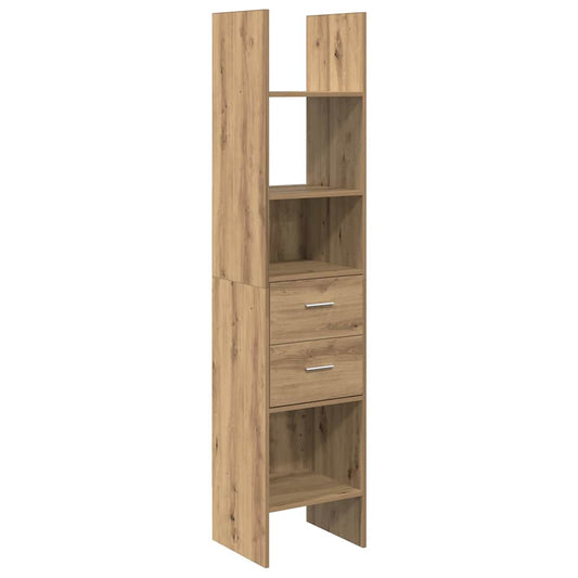 vidaXL Βιβλιοθήκη artisan δρυς 40 x 35 x 180 εκ. Επεξεργασμένο ξύλο