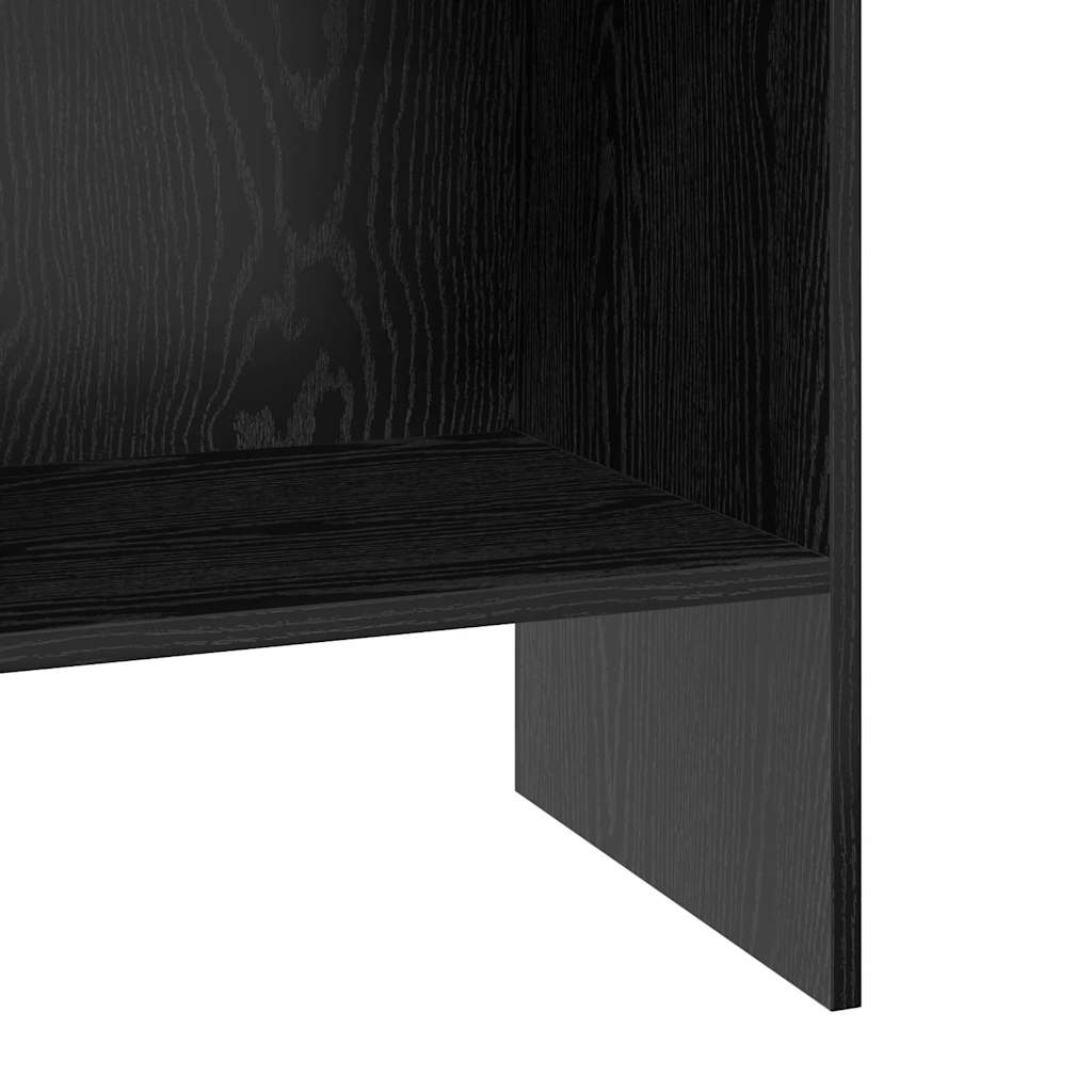 vidaXL Βιβλιοθήκη Μαύρη δρυς 40 x 35 x 180 εκ. Επεξεργασμένο ξύλο