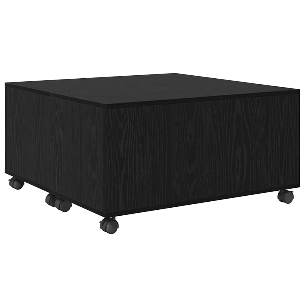 vidaXL Τραπεζάκι σαλονιού Μαύρη δρυς 75 x 75 x 38 cm