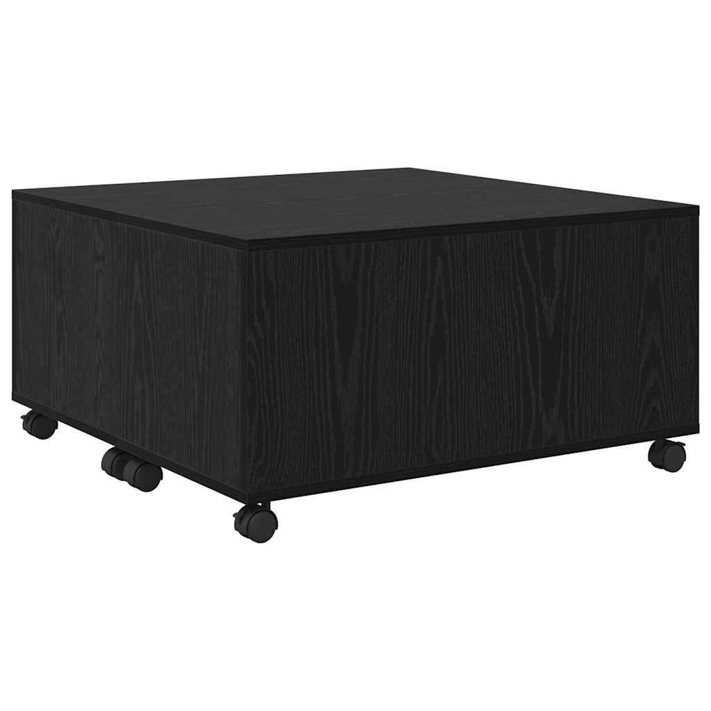 vidaXL Τραπεζάκι σαλονιού Μαύρη δρυς 75 x 75 x 38 cm
