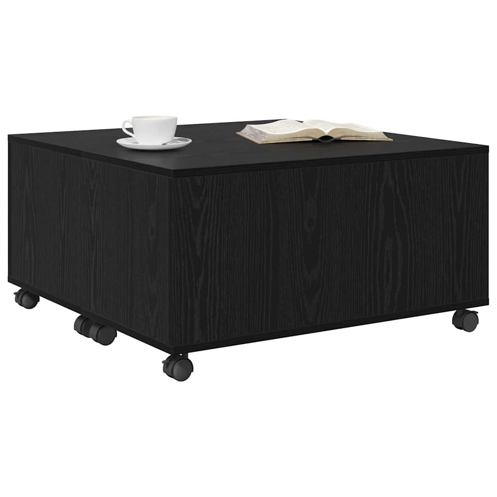 vidaXL Τραπεζάκι σαλονιού Μαύρη δρυς 75 x 75 x 38 cm