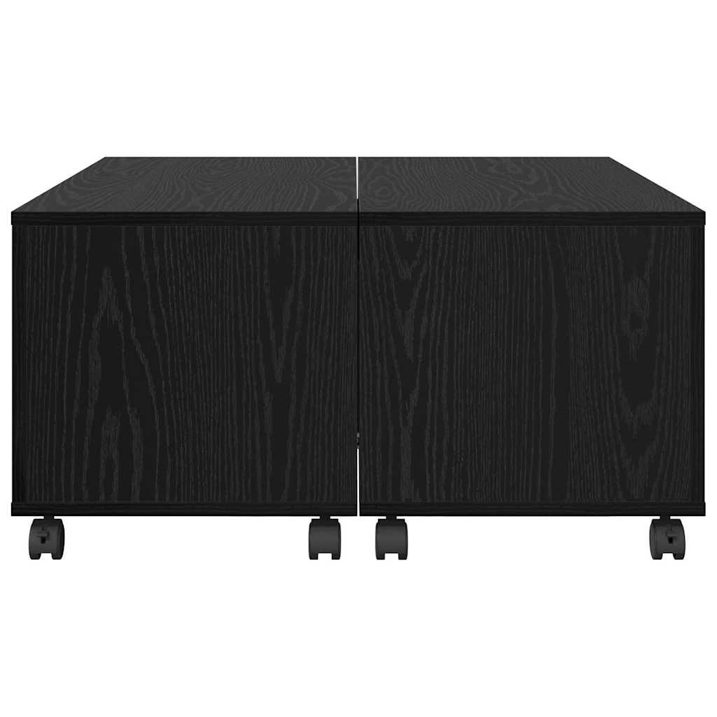 vidaXL Τραπεζάκι σαλονιού Μαύρη δρυς 75 x 75 x 38 cm