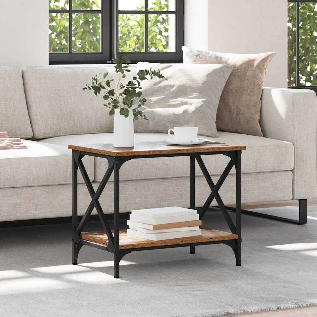 vidaXL Τραπεζάκι Πλευράς Παλαιό ξύλο