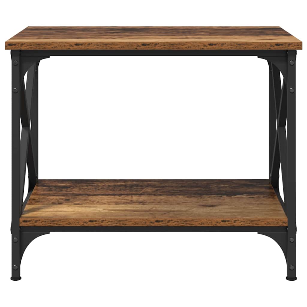 vidaXL Τραπεζάκι Πλευράς Παλαιό ξύλο