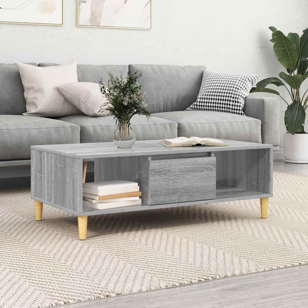 vidaXL Τραπεζάκι σαλονιού Γκρι sonoma 103.5 x 60 x 35 εκ
